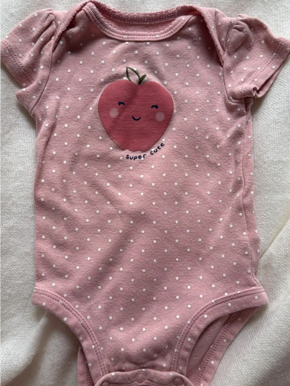 Carter's Pink Polka Dot One-Piece Bodysuit Duo - Light Pink & Dark Pink